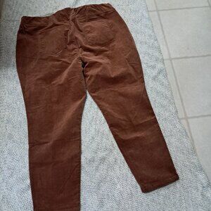Kate & Mallory Brushed Stretch Cotton Pants Brown A476576
